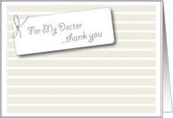 My Doctor card