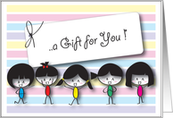 A gift for you card