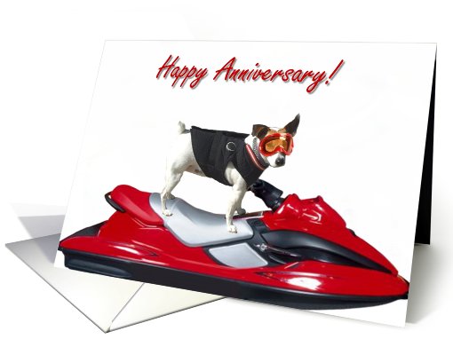 Happy Anniversary Jack Russel Terrier card (403450)