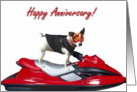 Happy Anniversary Jack Russel Terrier card