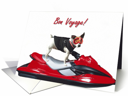 Bon Voyage Jack Russel Terrier card (403459)
