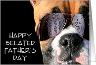 Happy Belated Father’s Day boxer card