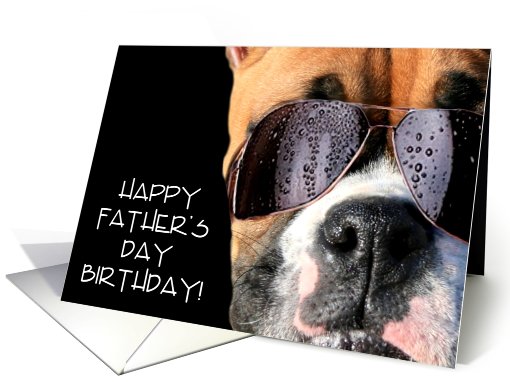Happy Father's Day Birthday boxer card (420975)