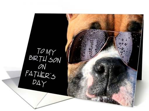 Happy Father's Day Birth Son boxer card (421614)