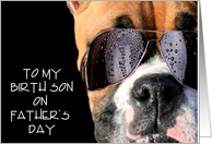 Happy Father’s Day Birth Son boxer card