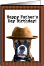 Happy Father’s Day Birthday Boxer card