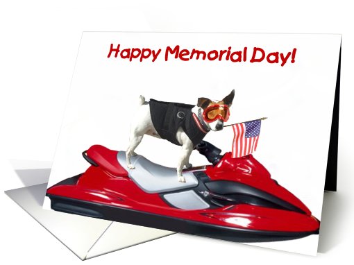 Happy Memorial day Jack Russell Terrier card (425658)