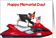 Happy Memorial day Jack Russell Terrier card