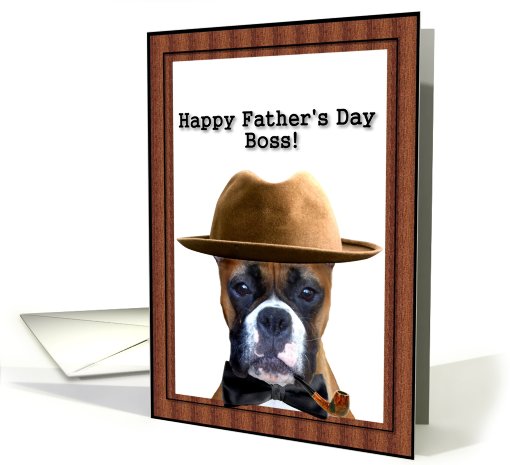 Happy Father's Day boss boxer card (429653)