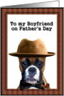 Happy Father’s Day boyfriend boxer card
