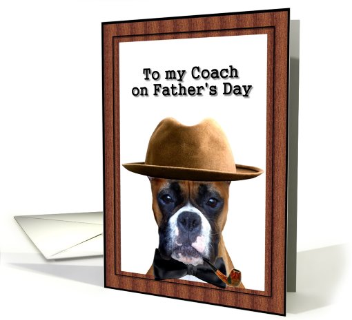Happy Father's Day coach boxer card (429934)