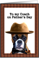 Happy Father’s Day coach boxer card