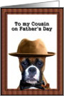 Happy Father’s Day cousin boxer card