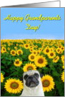 Happy Grandparents Day pug card