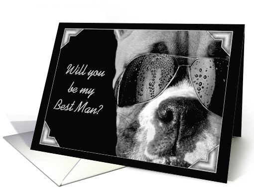 Will you be my best man boxer card (445052)