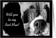 Will you be my best man boxer card