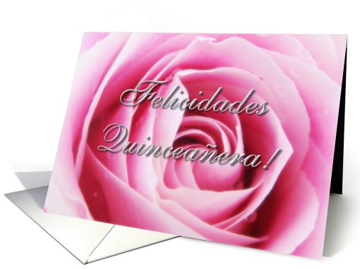 Felicidades Quinceaera card (445756)