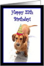 Happy 27th Birthday Dachshund card