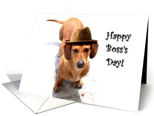 Happy Boss's Day Dachshund card (492363)