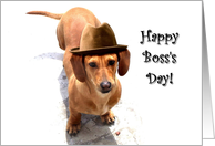 Happy Boss’s Day Dachshund card