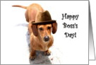 Happy Boss’s Day Dachshund card