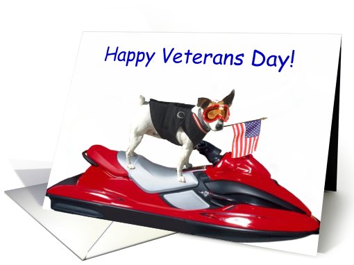Happy Veterans Day Jack Russell Terrier card (507855)