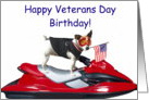 Happy Veterans Day Birthday Jack Russell Terrier card