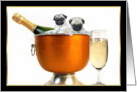 Pugs and Champagne card