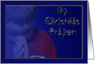 A Christmas Prayer (Boy) card