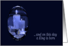 A King is Born Candles Religious card