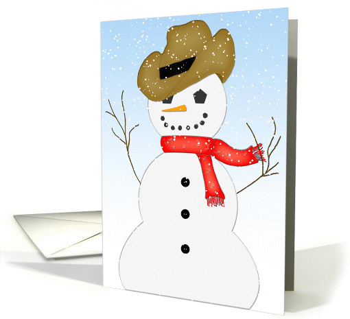 Cowboy Snowman card (315906)