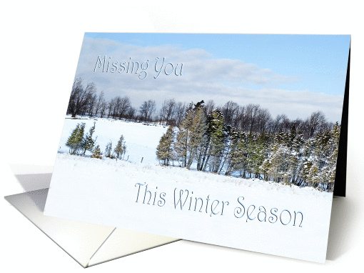 Missing You/Winter Season card (316588)