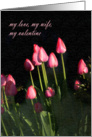 Tulip Valentine - wife card