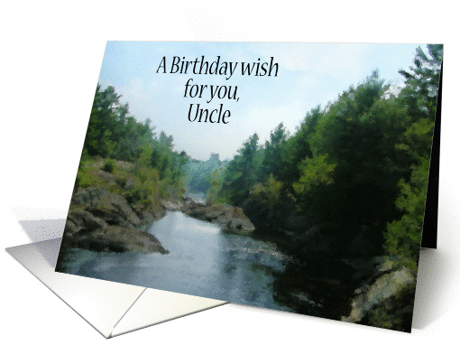 Birthday - Uncle - Landscape Painting card (343228)