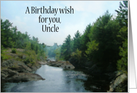 Birthday - Uncle - Landscape Painting card