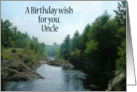 Birthday - Uncle - Landscape Painting card