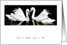 Encouragement - White Swans card