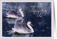 Anniversary - The Two of Us (swans) card