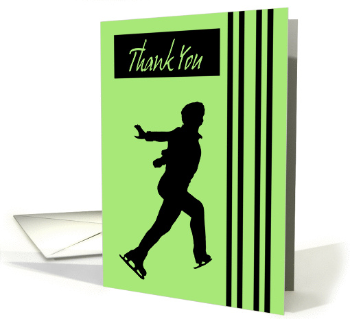 Thank You - Figure Skating Coach card (351353)