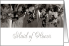 Maid of Honor Invitation card