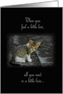 Feeling Low - Encouragement (Cat) card