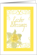 Easter Blessings - Yellow Daffodil card