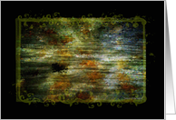 Leaves Underwater - Abstract Notecard (Blank) card