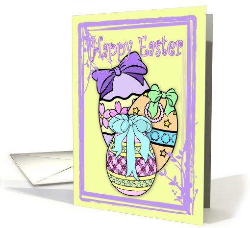 Happy Easter - Colorful Eggs card (596760)