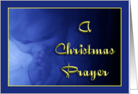 A Christmas Prayer (Girl) card