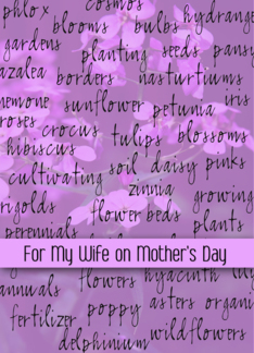 Wife on Mother's Day...