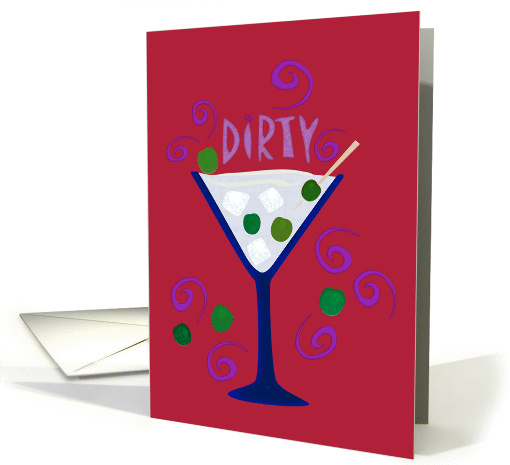 Dirty Martini Invitation (Rouge) card (315712)