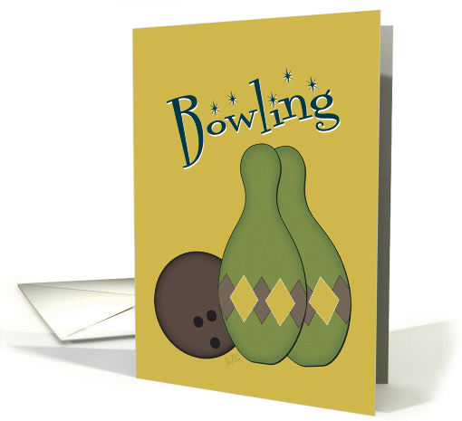 Retro Bowling Set card (315944)
