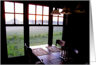 Kitchen Window Early Morning Sunrise card