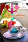 happy color holidays card